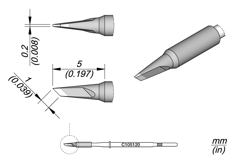 C105120 - Cartridge Knife 1 x 0.2